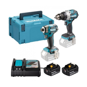 MAKITA AKU SET DLX2528TJ 18V (DHP489+DTD173+DC18RC+2XBL1850+MAKPAC4)