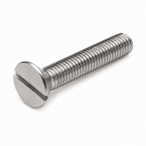 INOX VGREZNJENA GLAVA IN RAVNA ZAREZA DIN 963